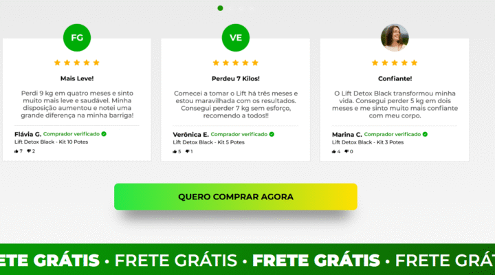 É possível tomar o Lift Detox Black continuamente? 